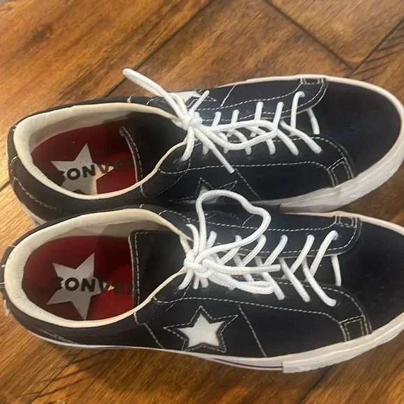 RARE Converse One Star Platform Ox sneakers 564031C black red bottom soles 5.5 - Picture 17 of 17